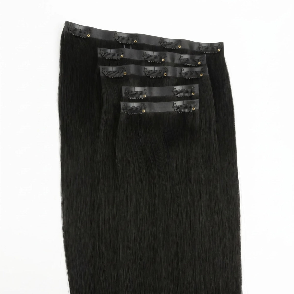 Jet Black Seamless Clip-ins