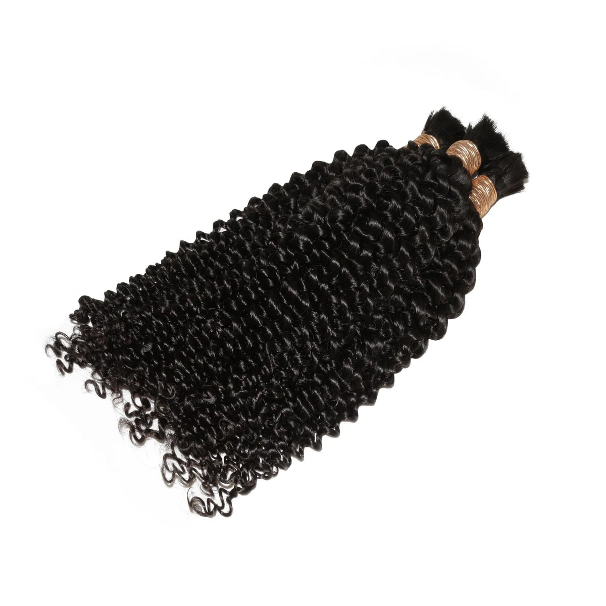 Kinky Curly Bulk Human Hair Extensions