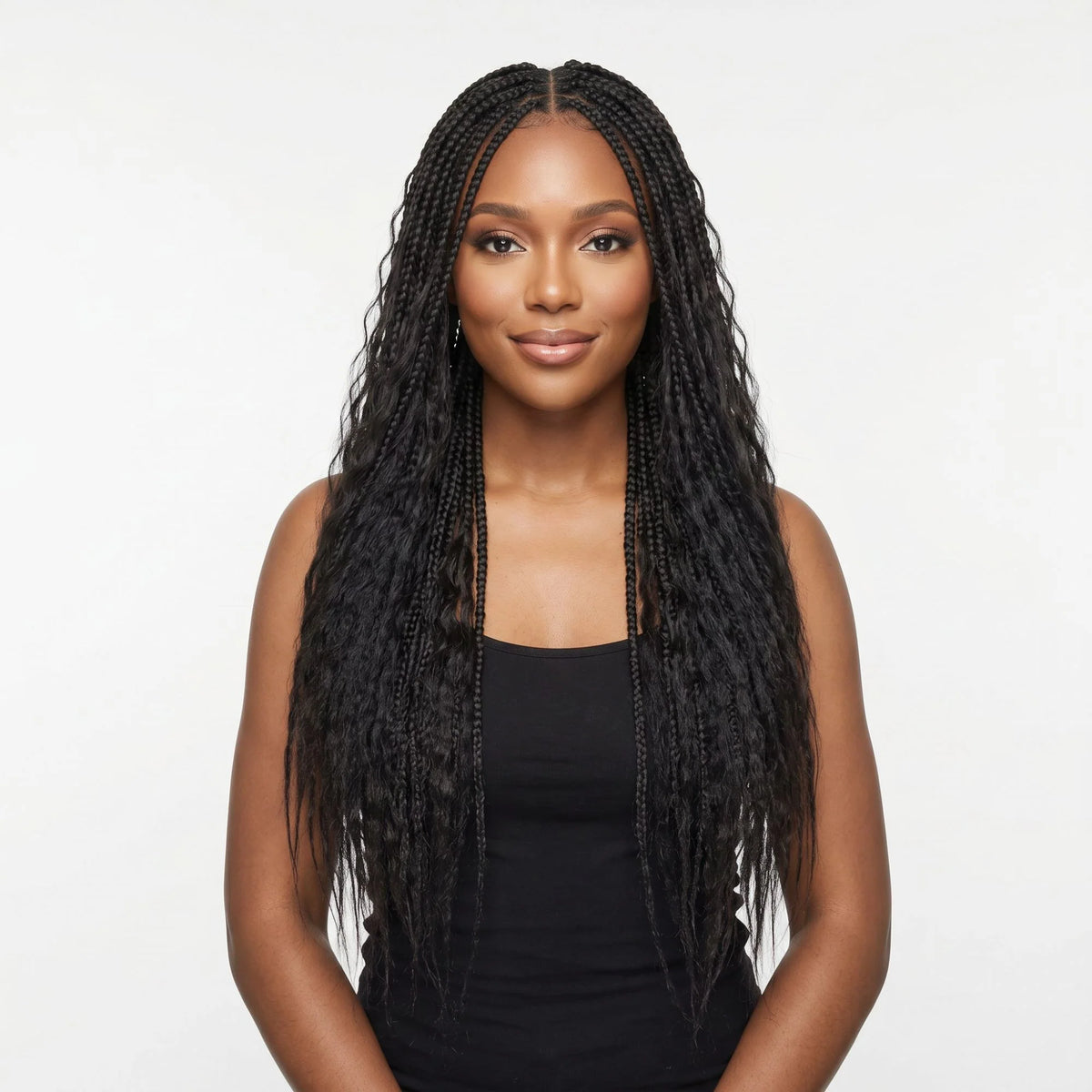 16" Kinky Straight Feather Crochet