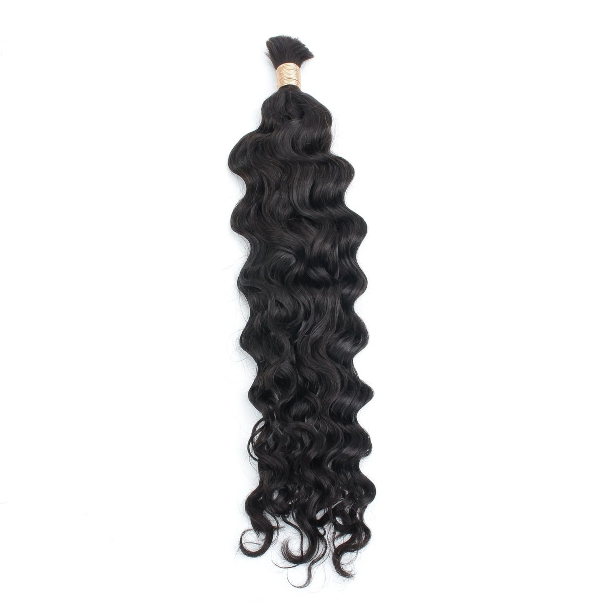 Beach Wave Bulk Human Hair Extensions