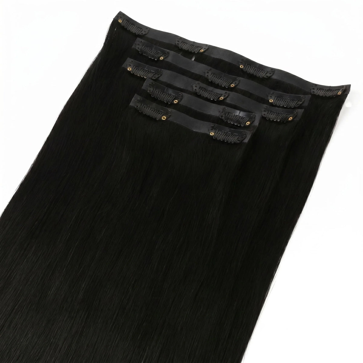 Jet Black Invisible Clip-ins