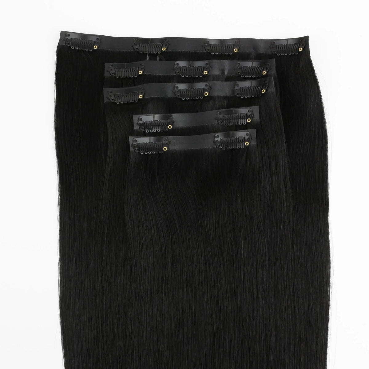 Jet Black Seamless Clip-ins