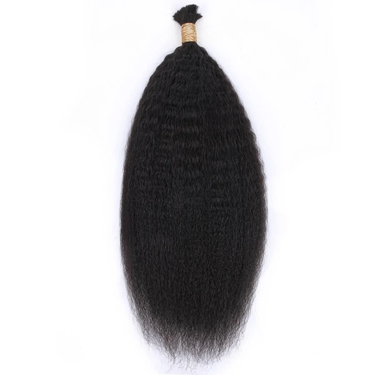 Kinky Straight Bulk Human Hair Extensions