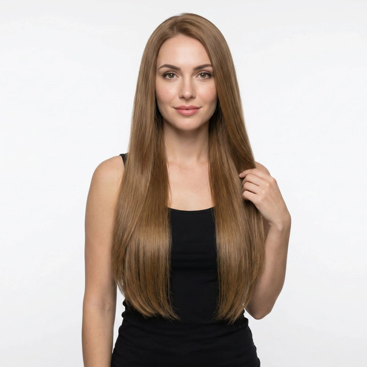 Medium Chestnut Brown Seamless Clip-ins