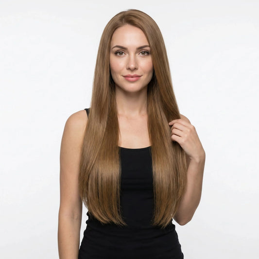 Medium Chestnut Brown Seamless Clip-ins