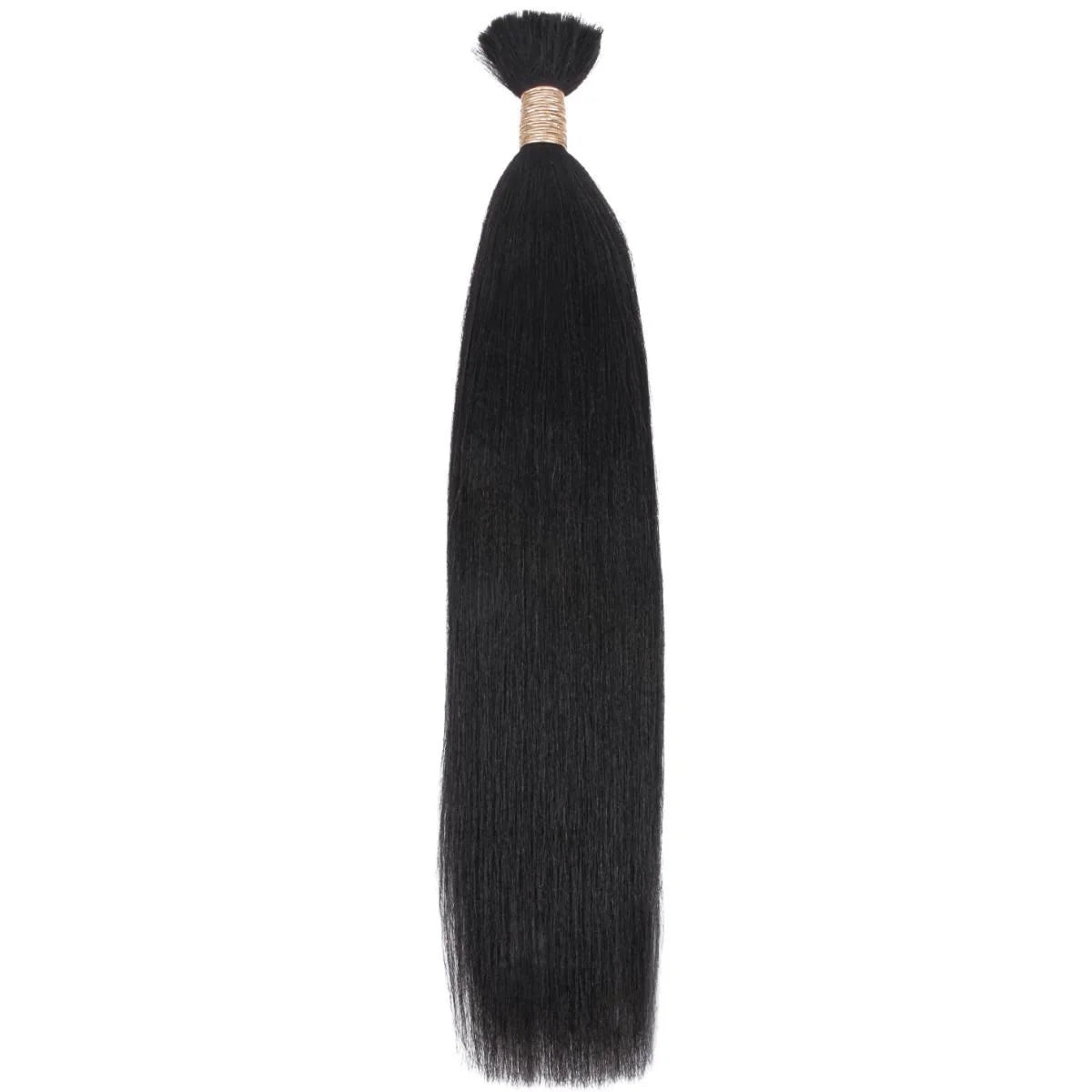 Yaki Straight Bulk Human Hair Extensions
